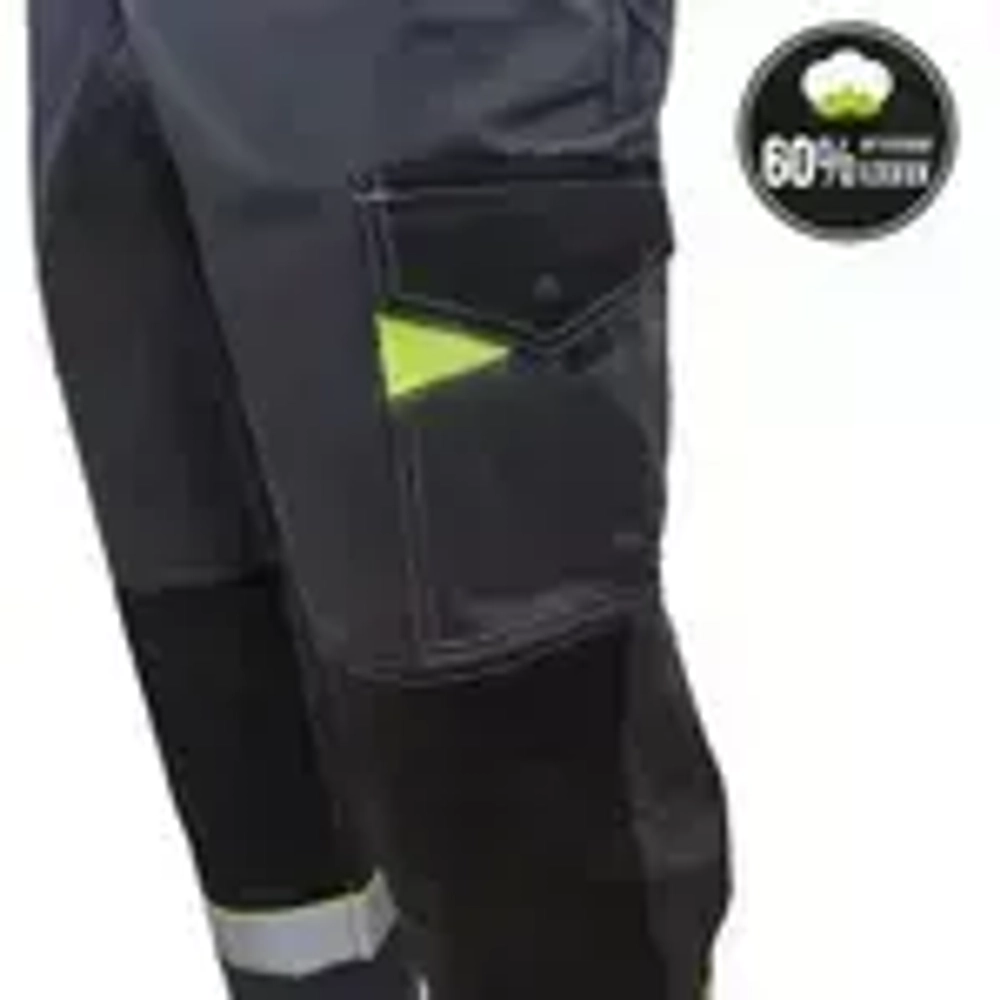 Костюм мужской (комплект) т/серый,лимон и чёрный (52-54) 170-176