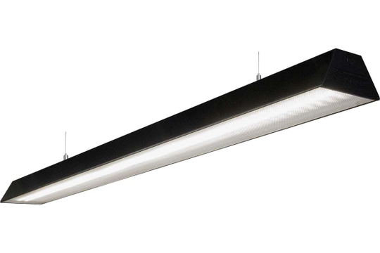 Светильник LED линейный ТРЕЙД VS306 76W-9500Lm 6000К Микропризма IP40 с БАП на 1ч чёрный 1230х125х64,3мм