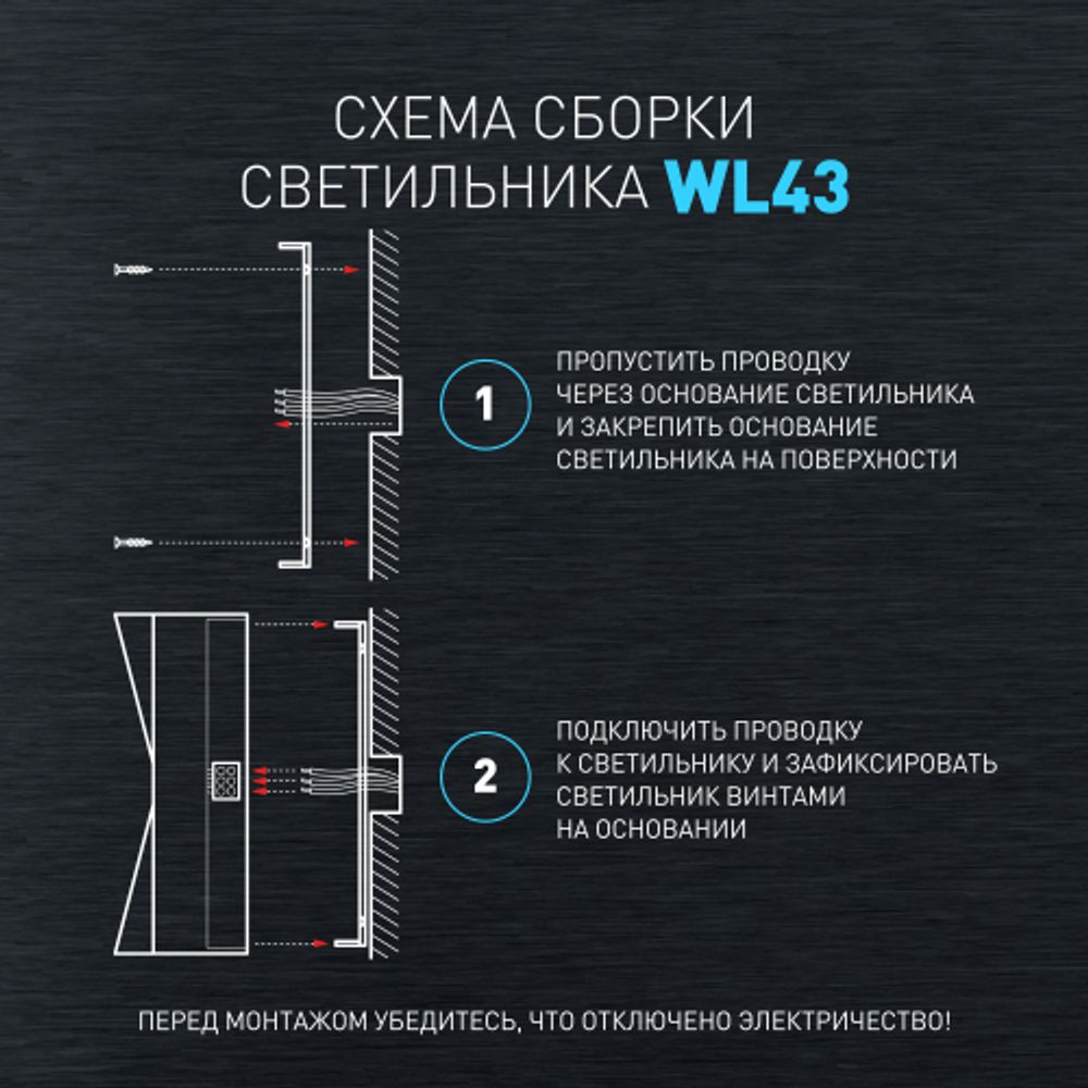 Декоративная подсветка ЭРА WL43 BK+GD светодиодная 6Вт 3500К черный/золото IP54 для интерьера, фасадов зданий