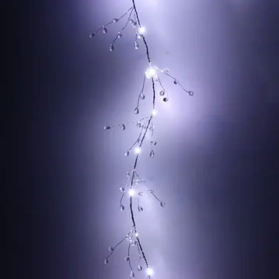 Гирлянда для дома на батарейках 1,5 м 18 ламп LED «Сверкающие хрусталики» (от 3хАА), Белый