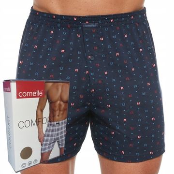 Трусы мужские семейные Cornette Comfort лисы на тёмно-синем 002/269