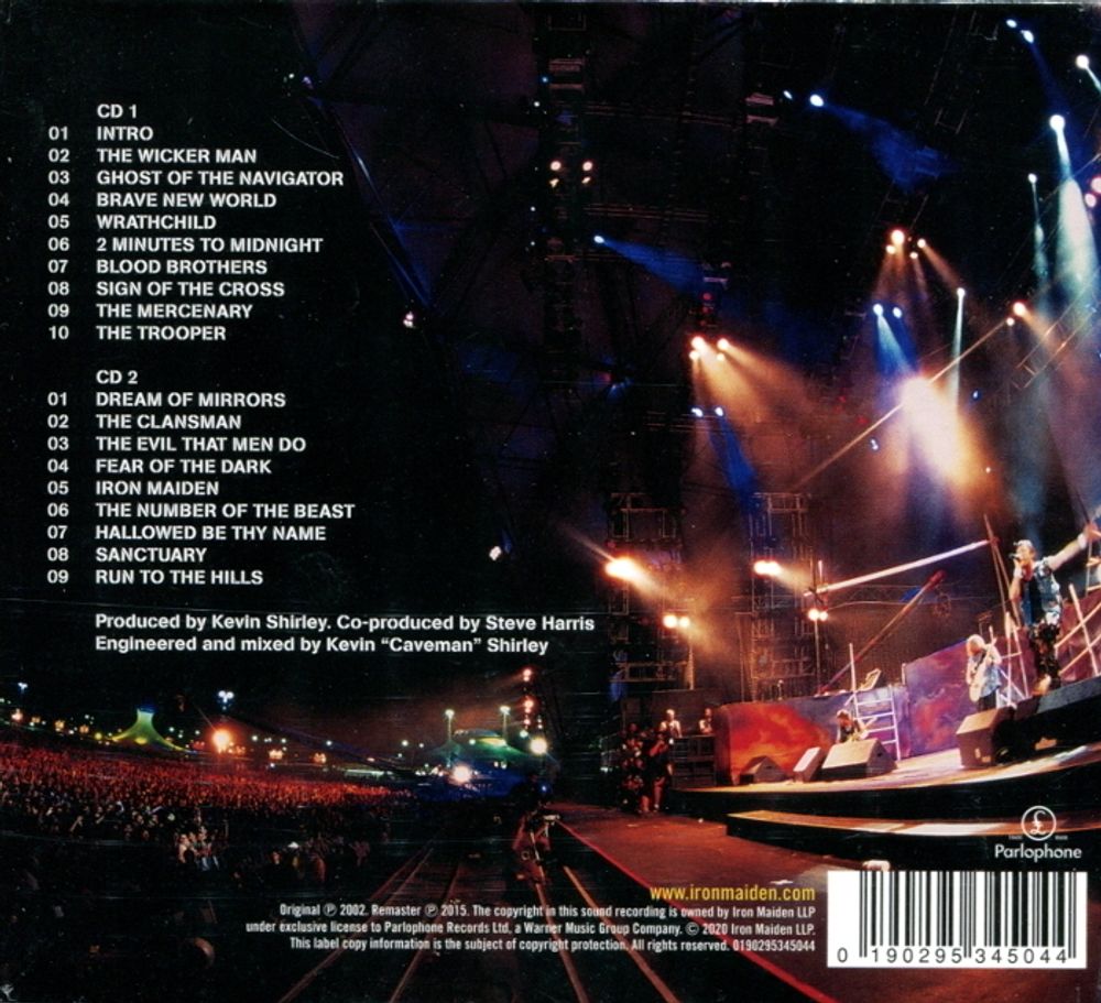 IRON MAIDEN. ROCK IN RIO (2015 Remaster, 2CD)