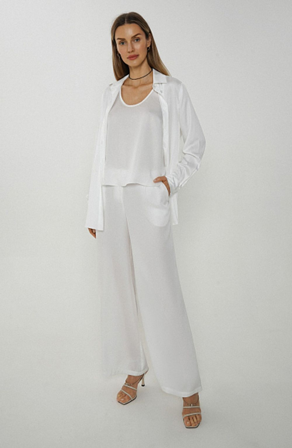 Брюки Alexandra Talalay AT033 белые