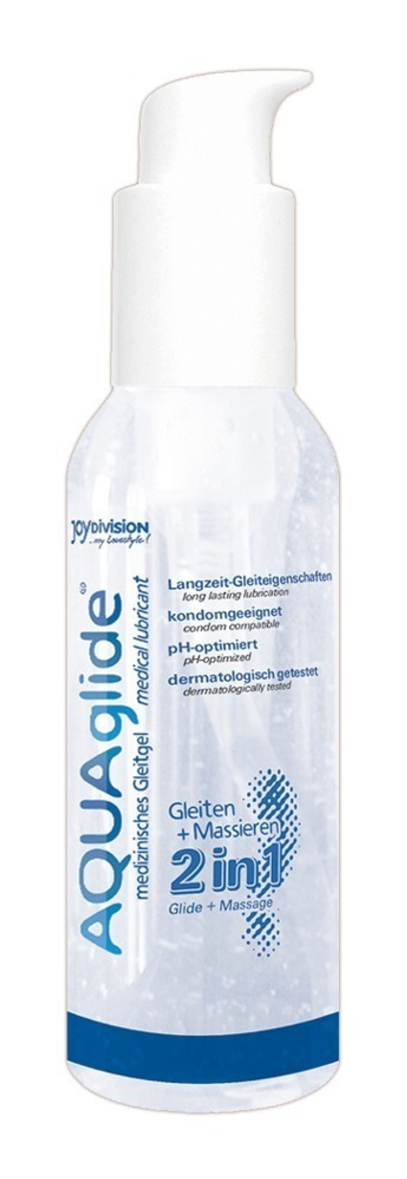 JoyDivision AQUAglide - Смазка вагинальная с дозатором, 125 мл, 2в1