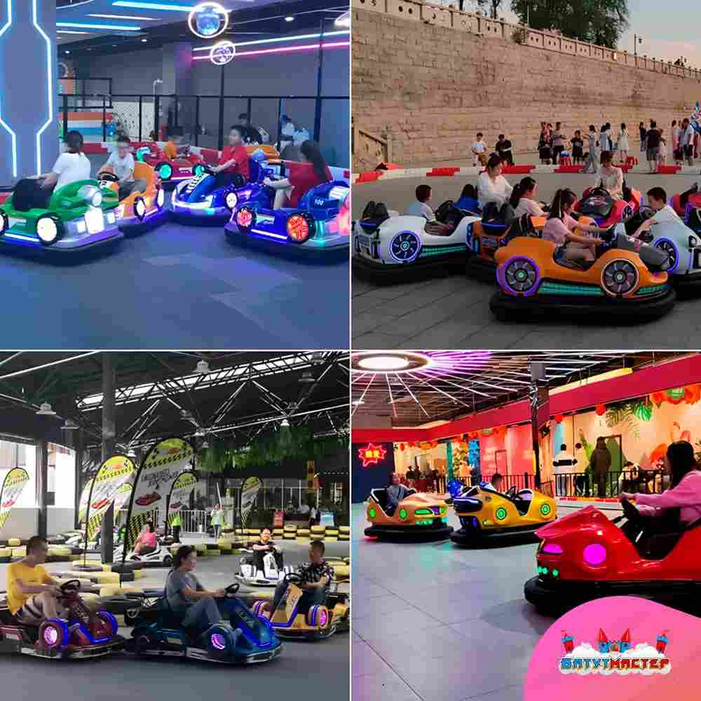 Электрическая бамперная машинка «Юпитер» с пультом управления для детей и взрослых