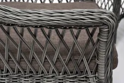 "Сицилия" обеденная группа плетеная, цвет графит