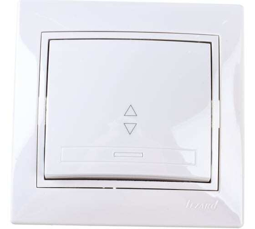 Выключатель проходной 1-кл. СП 10А IP20 с бел. вставкой Мира LEZARD 701-0202-105