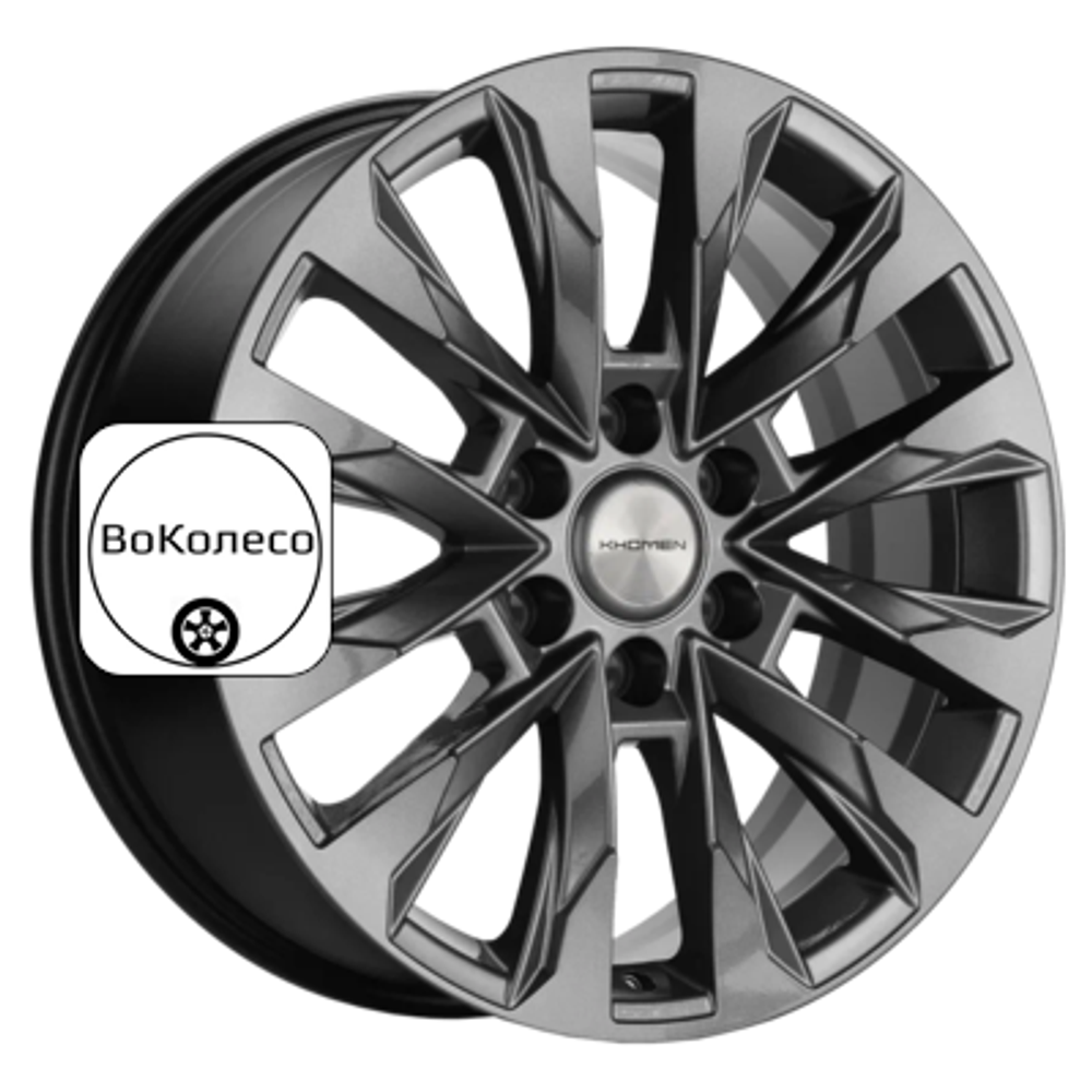 8x20/6x139,7 ET60 D95,1 KHW2010 (LC 300) Gray Khomen Wheels