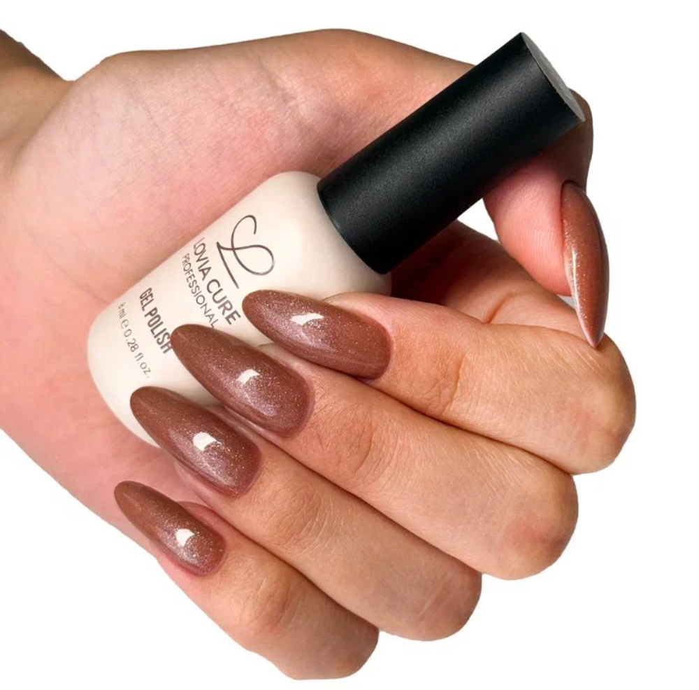 Lovia Cure Гель-лак Coffee Spark 370, 8 мл