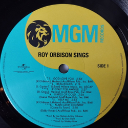 Винтажная виниловая пластинка LP Roy Orbison Sings (EU 2015)