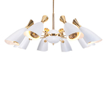 Ceiling design lamp  Duke by Delightfull (8 lampshades,  White)
