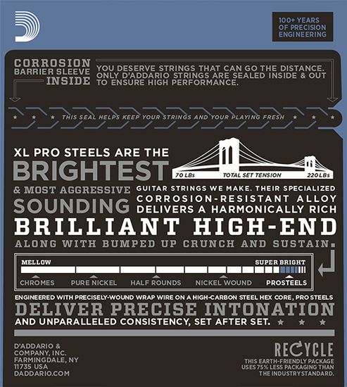 Струны для электрогитары D'ADDARIO EPS515