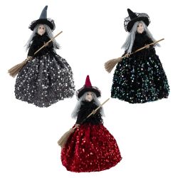 GAEM Изделие декоративное "Баба Яга", L15 W15 H28 см, 3в.