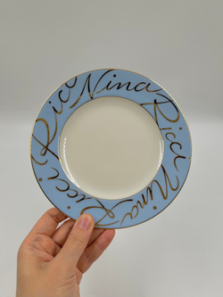 Тарелка голубая 16,5см Nina Ricci by Sango