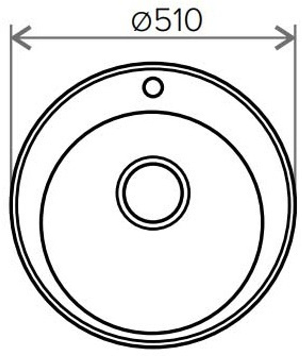 Мойка TOLERO R-108 черный №911