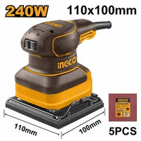 Вибрационная шлифмашина 240Вт 110х100мм SUPER INGCO PS2416 INDUSTRIAL