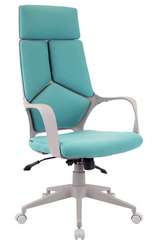 Кресло руководителя Everprof Trio Grey TM Ткань Бирюзовый