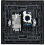 FORTE&PIANO Розетка двойная TV+RJ45 кат.6 FP137M металл черный IEK