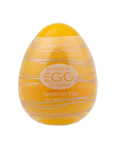 Мастурбатор-яйцо OYO Rainbow Yellow (Цвет: прозрачный)
