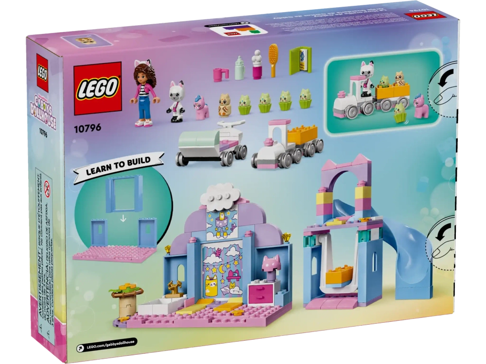Конструктор LEGO Gabby's Dollhouse 10796 Площадка для ухода за котенком Габби