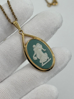 Кулон Wedgwood тёмно-зелёный