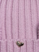 Шапка зимняя с помпоном и ушками для девочки