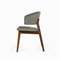 Стул Lolly, орех, серая обивка