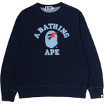 A Bathing Ape Bathing Ape Sweatshirts Long Sleeved Moderate No Fleece Lined Pullover Regular Edition 1m22 113 002