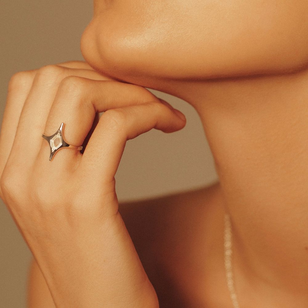 Кольцо Mar с горным хрусталем