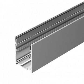 Алюминиевый анодированный профиль для светодиодных лент и линеек с возможностью герметизации 2м 055136 серебристый IP-LINE-5475-2000 ANOD Arlight