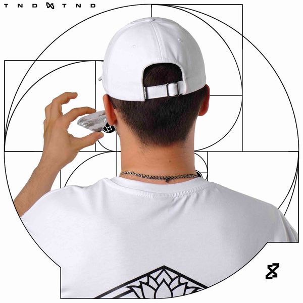 Кепка Flower классическая белая - фото 4