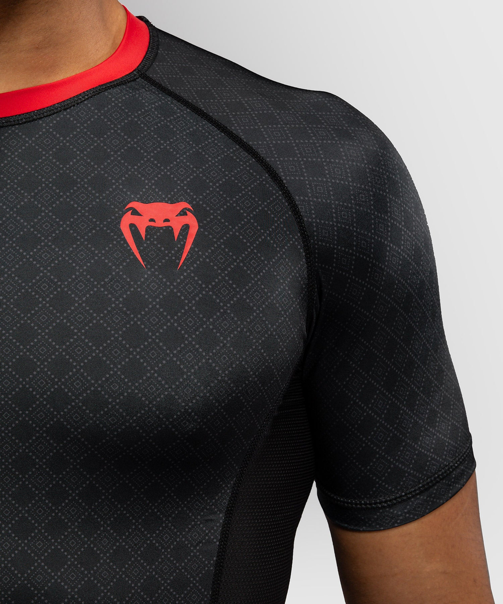 Рашгард Venum x Roger Gracie Black/Red S/S