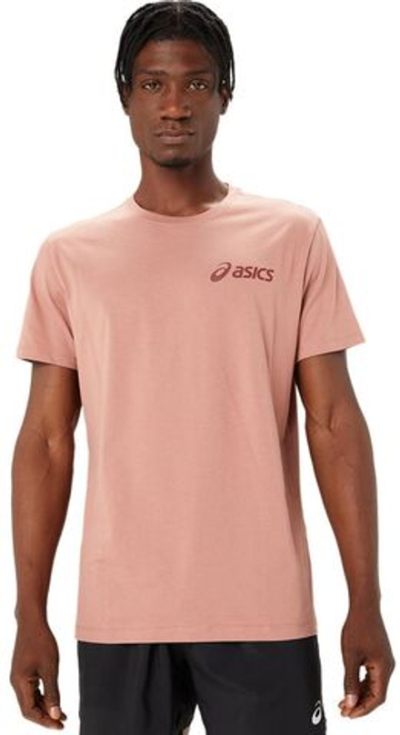 Мужская теннисная футболка Asics Chest Logo Short Sleeve T-Shirt - umeboshi/antique red