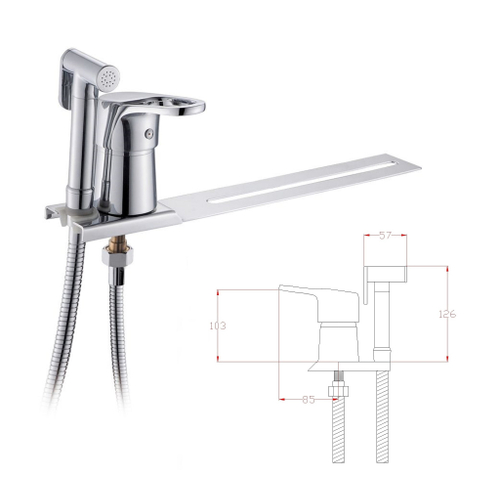 Смеситель DIVINO для биде, крепление на унитаз D1024-3