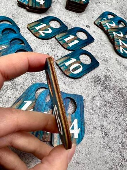Деревянные Номерки 40х60 (1-25шт)
