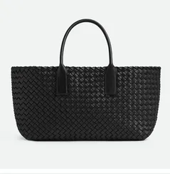 Cabat сумка-тоут Bottega Venetta Intrecci, чёрная