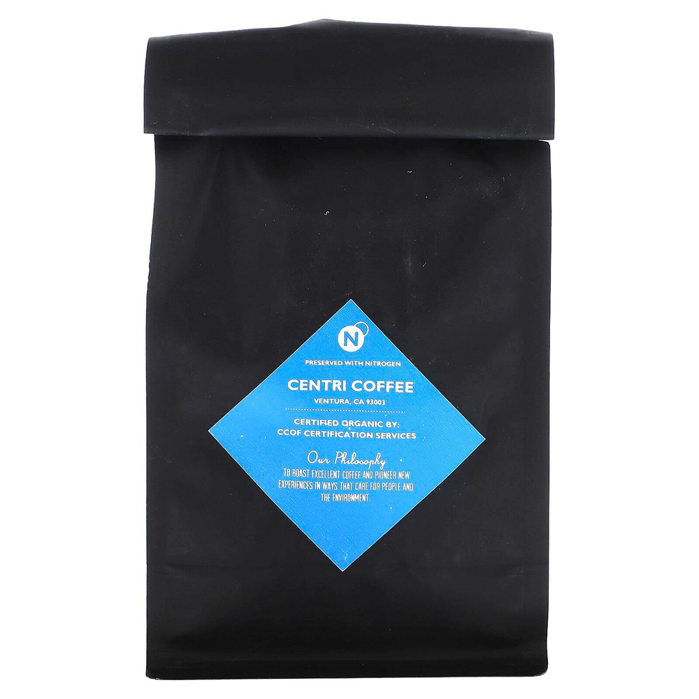 Centri Coffee, Centri Coffee, органический Majestic, шоколадный солод и специи, цельные зерна, без кофеина, 340 г (12 унций)