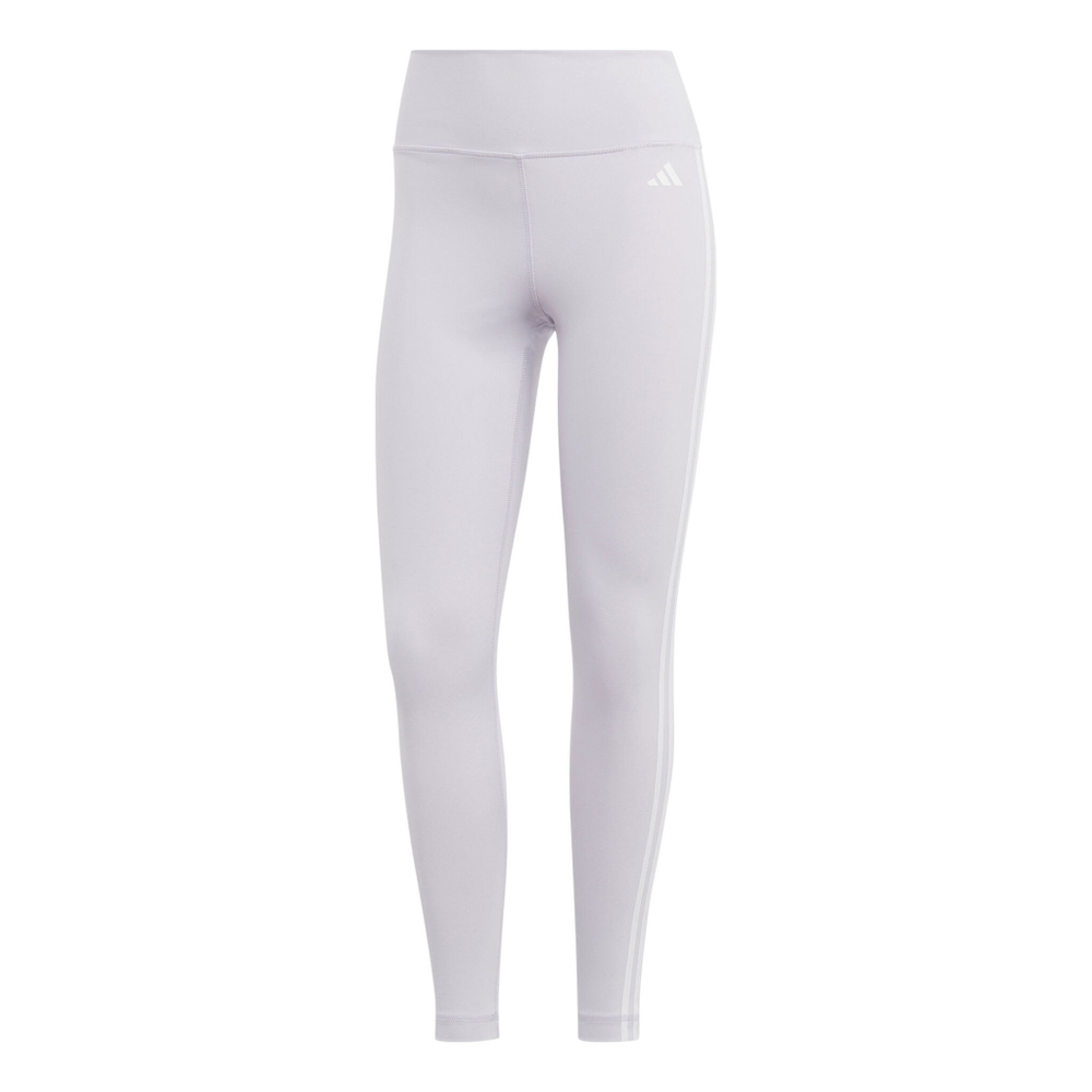 Женские теннисные брюки adidas Essentials Train 3-Stripes High-Waisted Tight Women - Silver