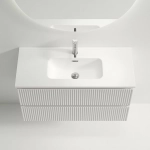 Тумба с раковиной Sancos Snob R SNR90/39W/CN7030 Bianco