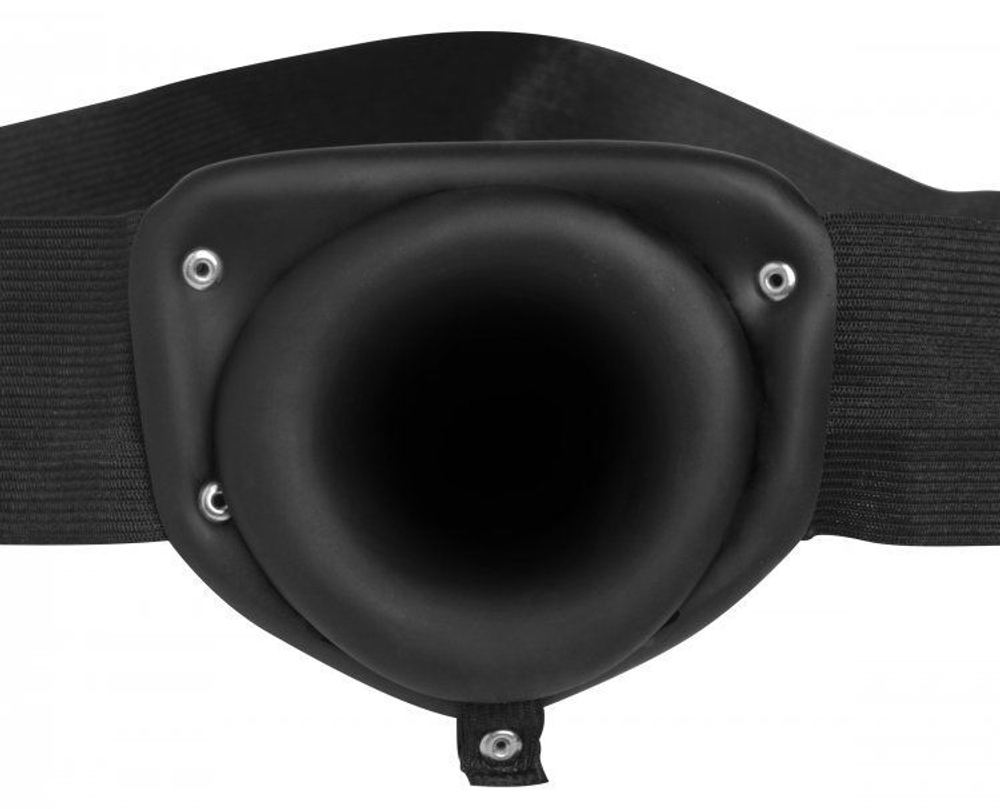 Полый страпон Erection Assist - 15,2 см. (Цвет: черный)