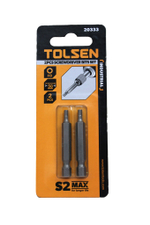 Набор односторонних бит TOLSEN "INDUSTRIAL" 1/4" HEX3х50мм 2шт. 20333