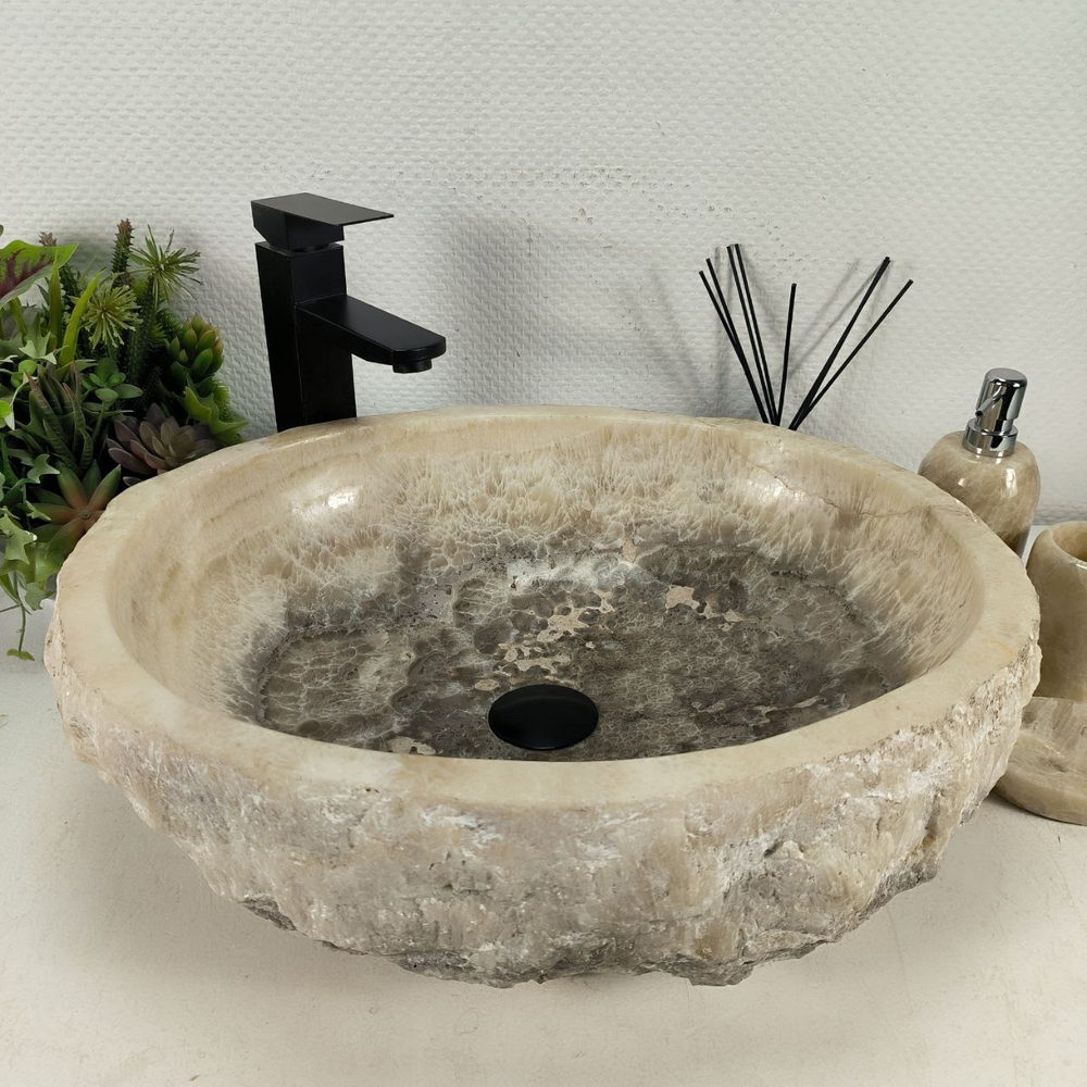 Раковина из оникса Erozy Grey EO-64516 51*42*15 0159