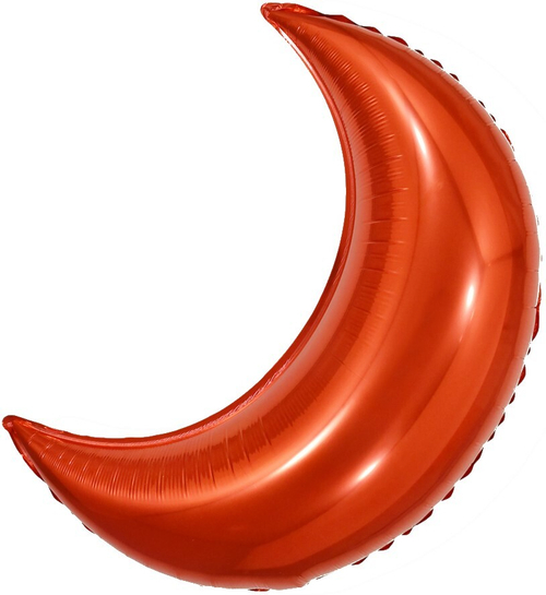 Фольгированный шар Полумесяц красный 71 см