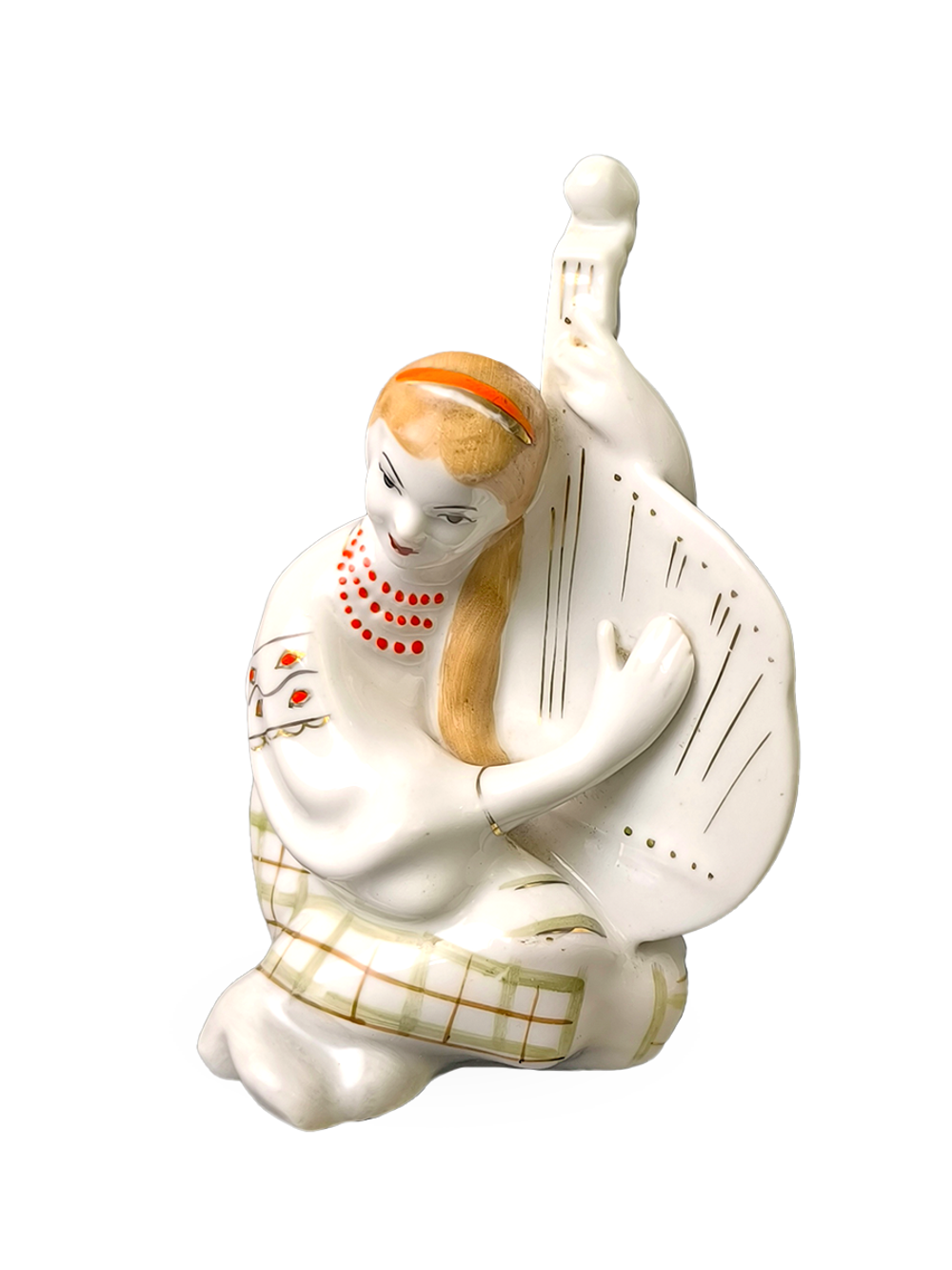 Фарфоровая статуэтка "Бандуристка" БФЗ