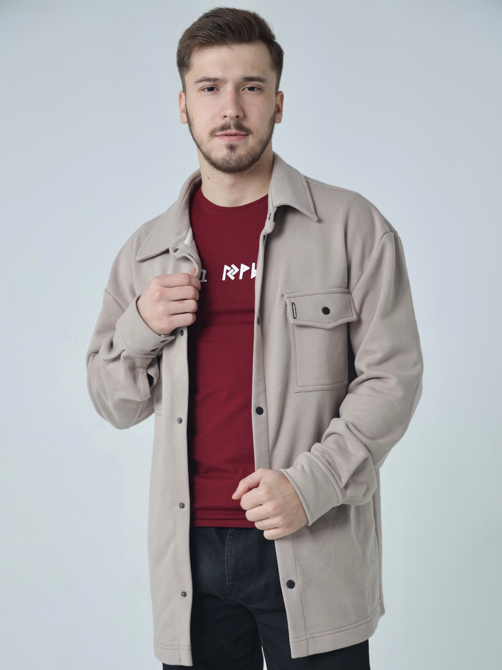 Рубашка трикотажная бежевая Город Горький