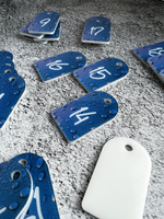 Бирки для ключей акрил 3х5 см