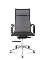 Кресло офисное Норден / Хельмут / (black) сталь + хром / черная сетка
