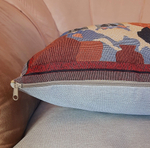 Наволочка гобеленовая декоративная для интерьерной подушки Кошачья жизнь - Лето 45х45