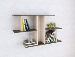 Полка навесная ПН-4, венге/дуб молочный