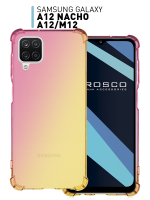 Чехол ROSCO для Samsung Galaxy A12;Samsung Galaxy M12 оптом (арт. SS-A12-HARD-TPU-PINK-GOLD)